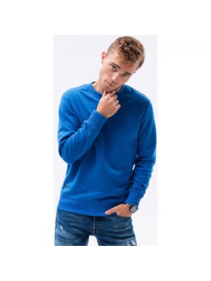 Bluzy Ombre  Bluza męska bez kaptura BASIC B978 - głęboki niebieski