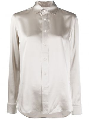 Шелковая длинная рубашка длинная Polo Ralph Lauren