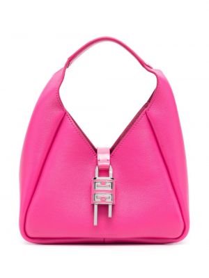 Δερμάτινη τσάντα shopper Givenchy ροζ