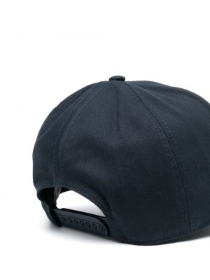 Siuvinėtas kepurė su snapeliu Moncler mėlyna