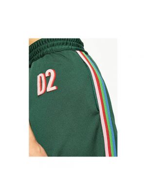 Pantalones de chándal a rayas Dsquared2 verde