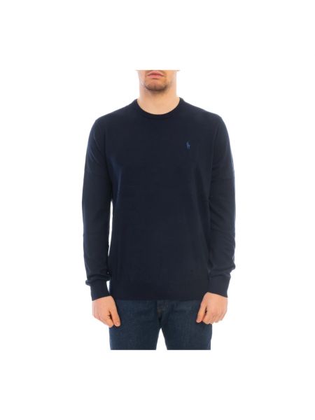 Slim fit sweatshirt aus baumwoll Polo Ralph Lauren blau