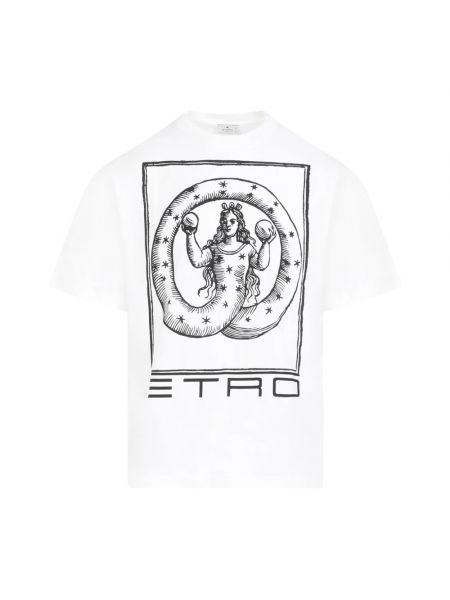 Koszulka bawełniana z nadrukiem Etro