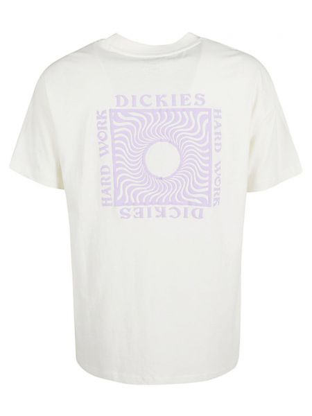 T-shirt di cotone con stampa Dickies Construct bianco