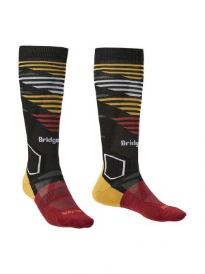 Чорапи от мерино вълна Bridgedale червено