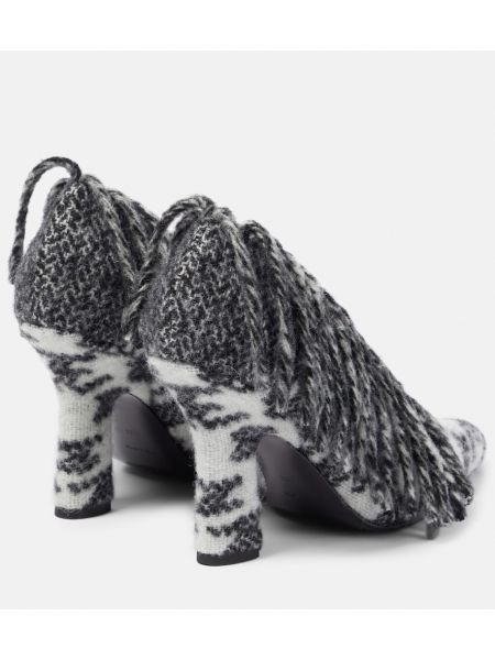 Вълнени полуотворени обувки с ресни Burberry