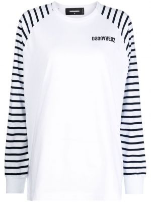 Långärmad t-shirt Dsquared2 vit