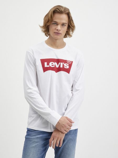 Tricou cu mânecă lungă Levi's® alb