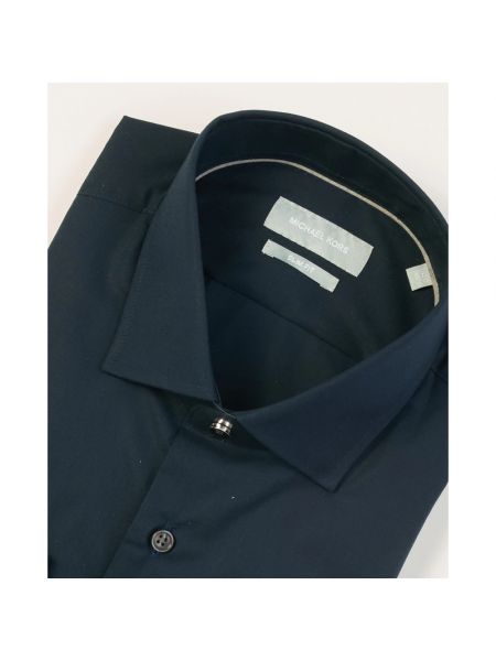 Camisa de algodón manga larga Michael Kors azul