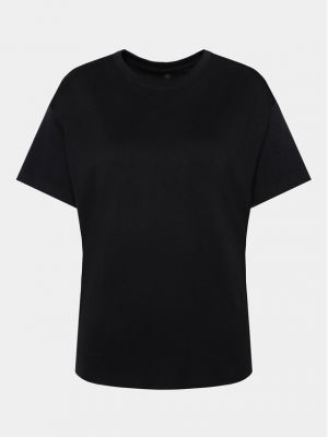 Oversized priliehavé tričko Athlecia čierna
