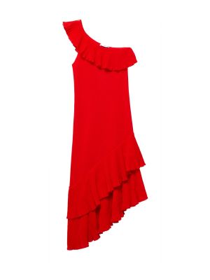 Pletené pletené šaty Mango červená