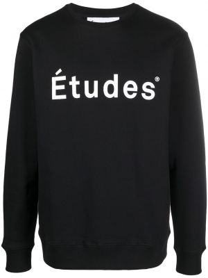 Sweatshirt mit print études schwarz