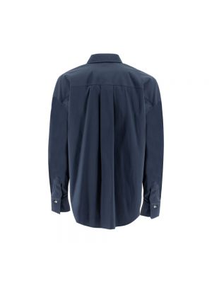 Blusa de algodón Brunello Cucinelli azul