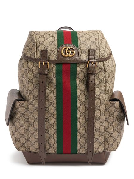 Ryggsäck med dragsko Gucci beige