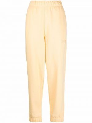 Pantalones de chándal Ganni amarillo