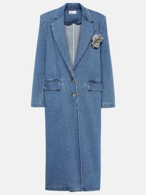 Květinový kabát Giuseppe Di Morabito modrý