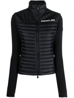 Dūnu jaka ar rāvējslēdzēju Moncler Grenoble melns