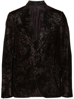 Blazer s cvetličnim vzorcem iz žakarda Gucci Pre-owned rjava