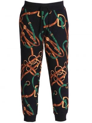 Карирани памучни спортни панталони с принт Polo Ralph Lauren