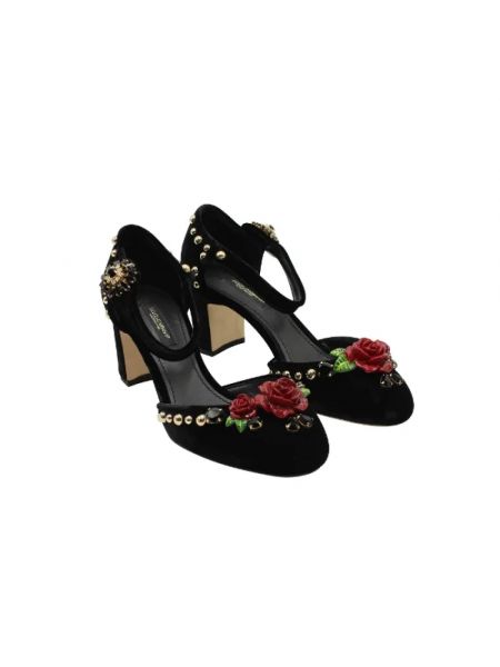 Calzado de terciopelo‏‏‎ Dolce & Gabbana Pre-owned negro