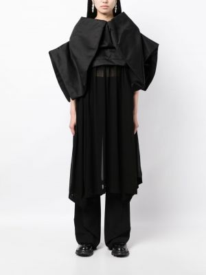 Průsvitné šaty Comme Des Garçons černé