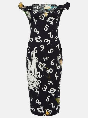 Džerzej midi šaty s potlačou Vivienne Westwood