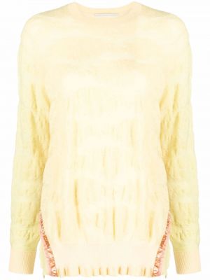 Bombažni pulover Stella Mccartney rumena