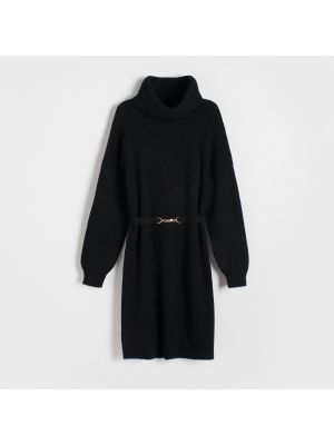 Dzianinowa sukienka Reserved czarna