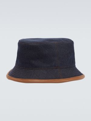 Pamučna vunena kapa od kašmira Loro Piana plava