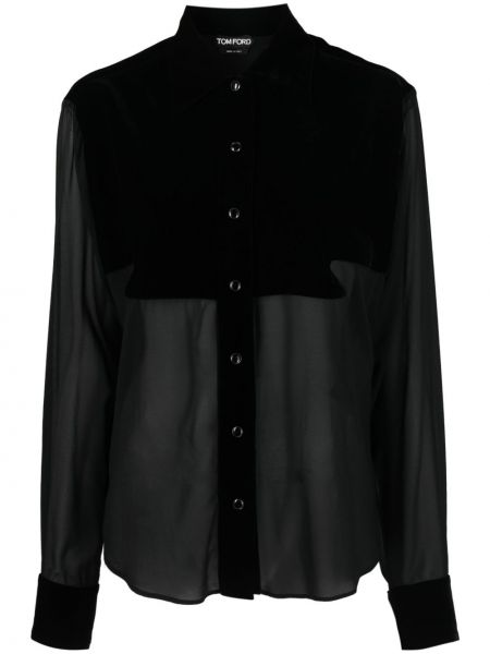 Camicia di seta Tom Ford nero