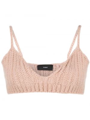 V-hals strikket bralette Alanui rosa