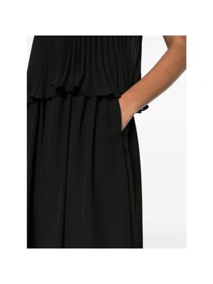 Sukienka długa plisowana Emporio Armani czarna