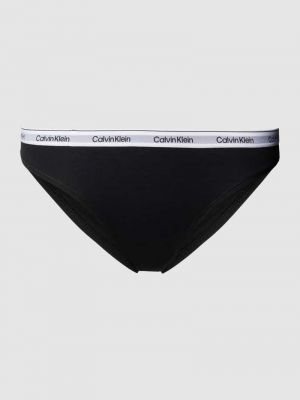 Slipy w jednolitym kolorze Calvin Klein Underwear czarne