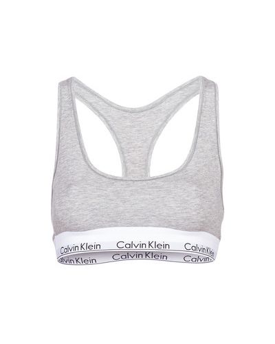 Braletka bawełniany Calvin Klein Jeans szary