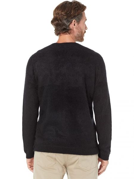 Кашемировый длинный свитер с длинным рукавом John Varvatos черный
