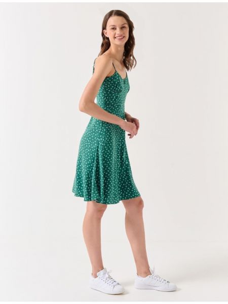 Плетена рокля на цветя Jimmy Key зелено