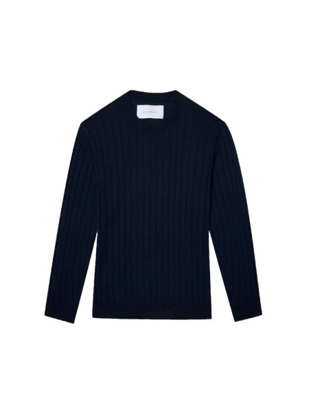 Dzianinowy sweter Baldessarini niebieski
