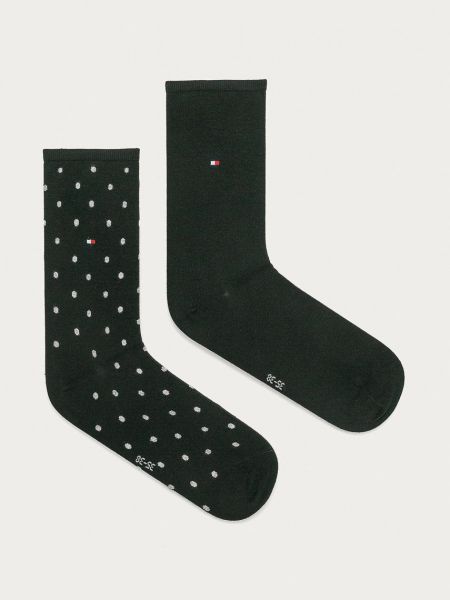 Чорапи за жартиери Tommy Hilfiger черно