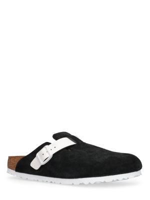 Kožené semišové sandále Birkenstock čierna