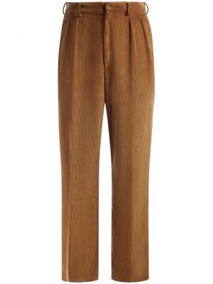 Pantaloni plissettati Bally marrone