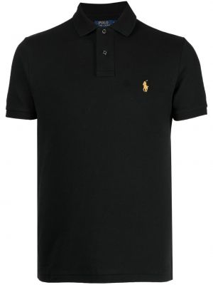 Işlemeli polo yaka tişört Polo Ralph Lauren siyah