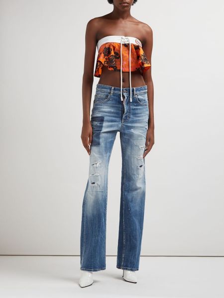 Nylonowy crop top Dsquared2