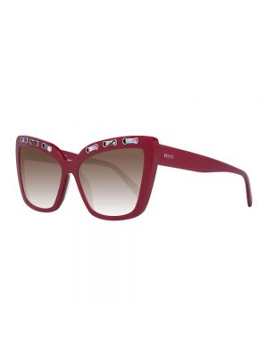Okulary przeciwsłoneczne Emilio Pucci czerwone