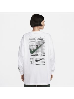 T-shirt manches longues avec manches longues Nike blanc