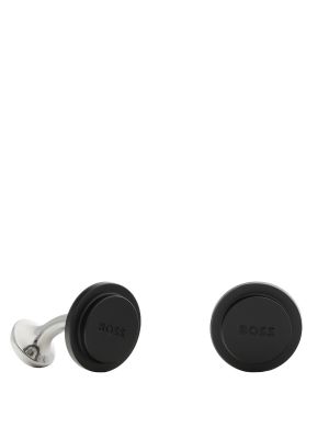 Manšetni gumbi z gumbi Boss črna