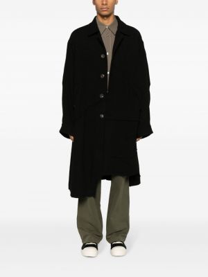 Asymmetrischer mantel Ziggy Chen schwarz