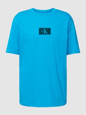 Koszulka z nadrukiem Calvin Klein Underwear niebieska