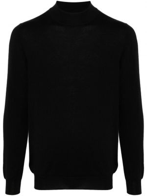 Svileni džemper od kašmira Kiton crna