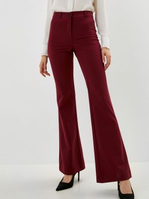 Бордовые классические брюки Avemod