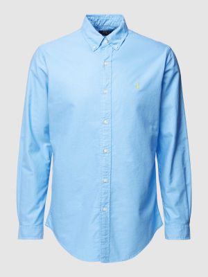 Koszula na guziki puchowa Polo Ralph Lauren niebieska